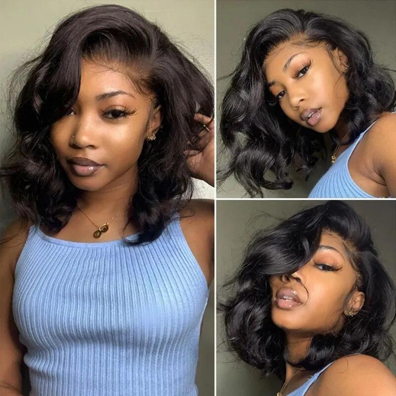 Stema Premade 13x4 Lace Front Straight / Body Wave Wig 150% Density